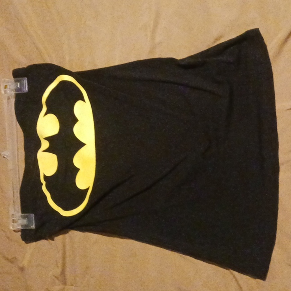 Girls Batman tube top with lace up back